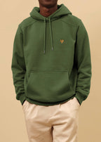 HOODIE VERT FORET 100% COTON