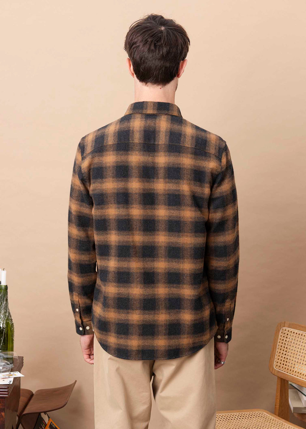 CHEMISE POMMARD CARREAUX MARRON