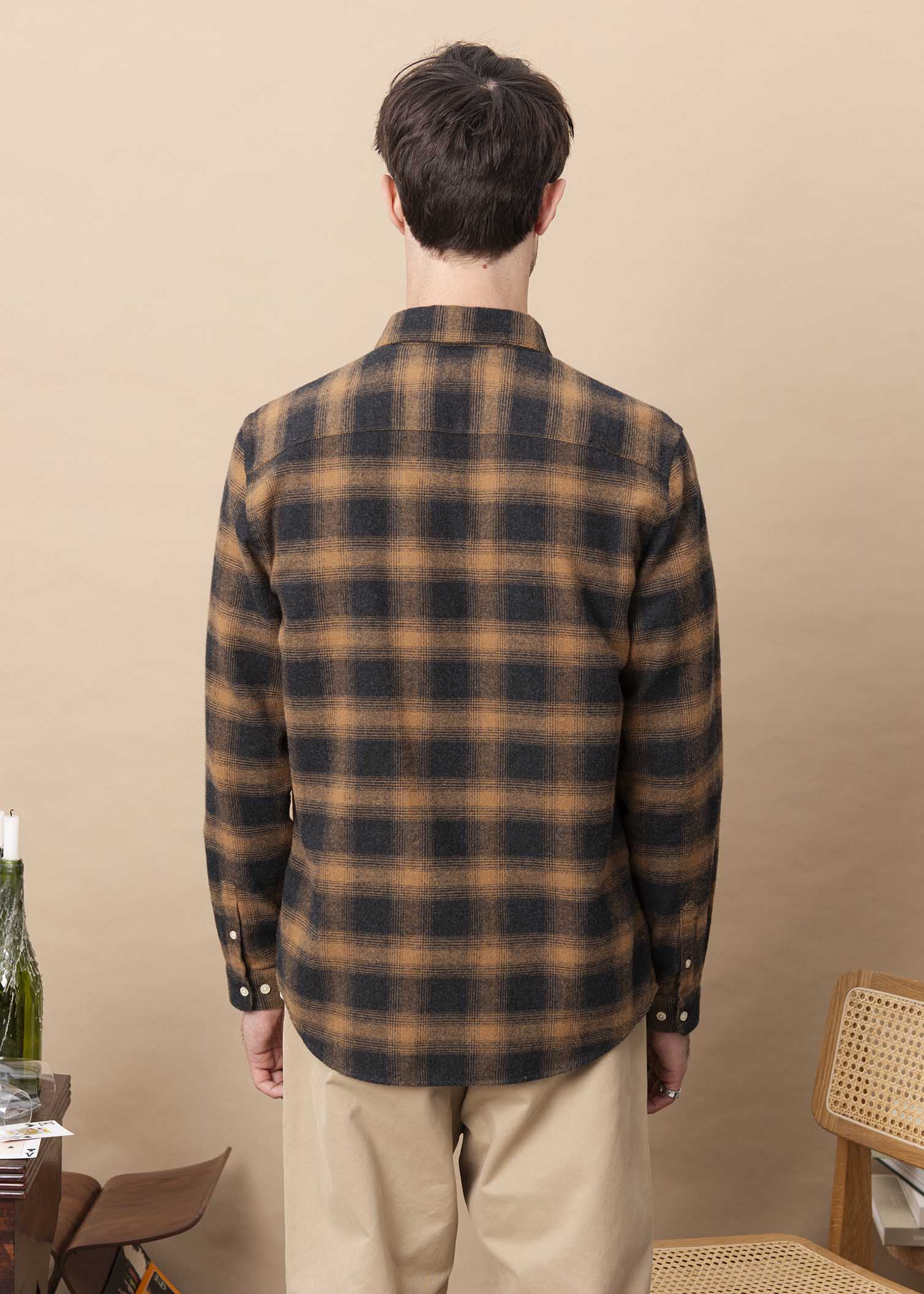 CHEMISE POMMARD CARREAUX MARRON