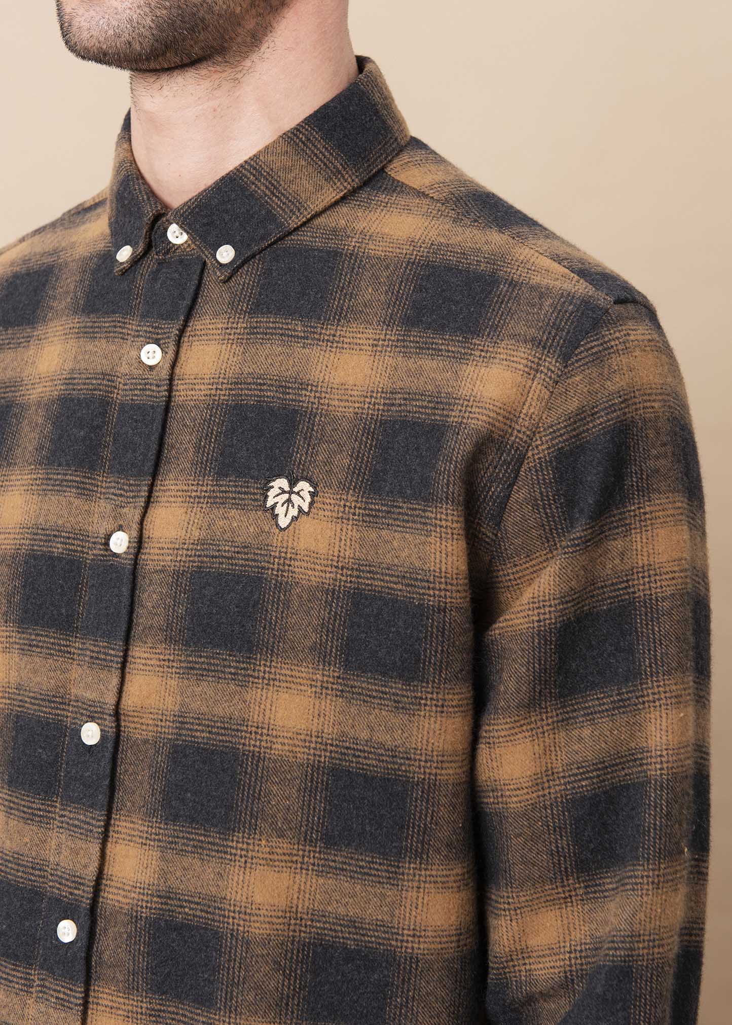 CHEMISE POMMARD CARREAUX MARRON