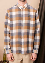 CHEMISE POMMARD CARREAUX BEIGE