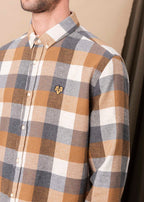 CHEMISE POMMARD CARREAUX BEIGE