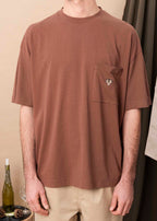 T-SHIRT POMEROL MARRON