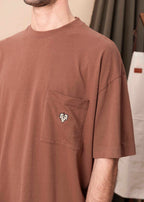 T-SHIRT POMEROL MARRON