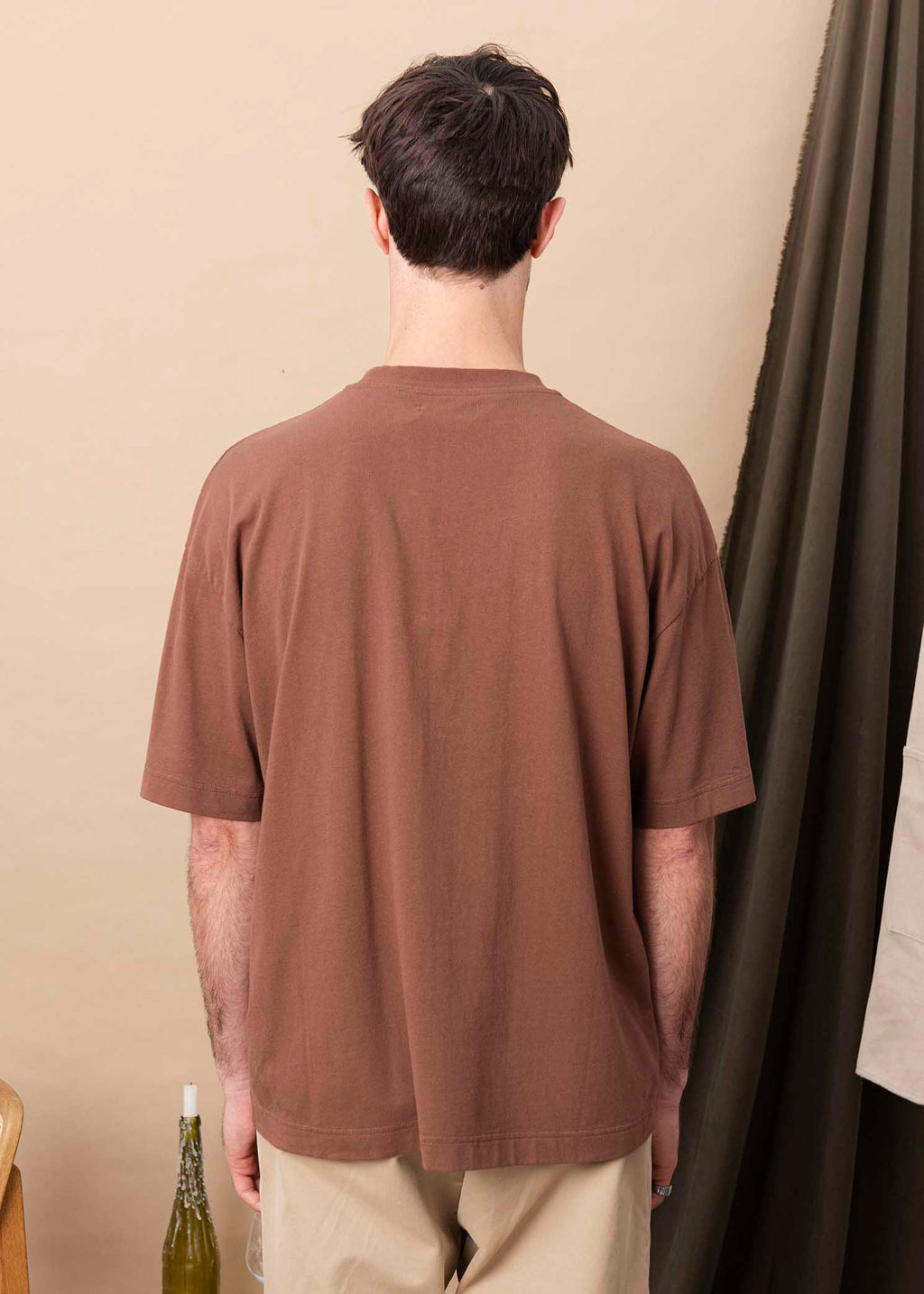 T-SHIRT POMEROL MARRON