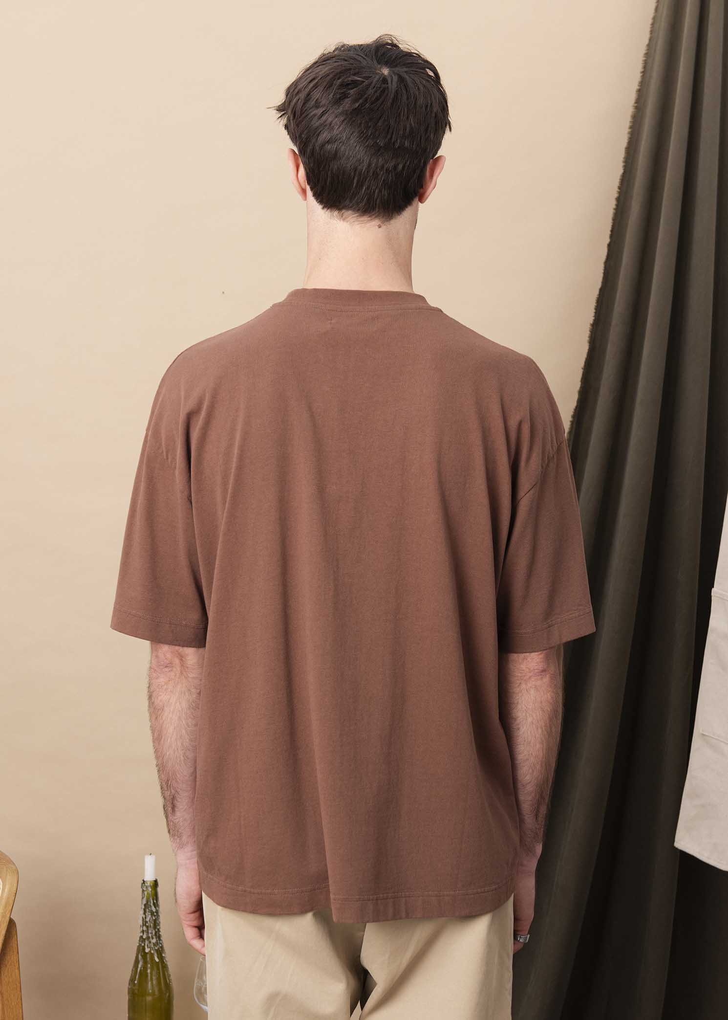 T-SHIRT POMEROL MARRON