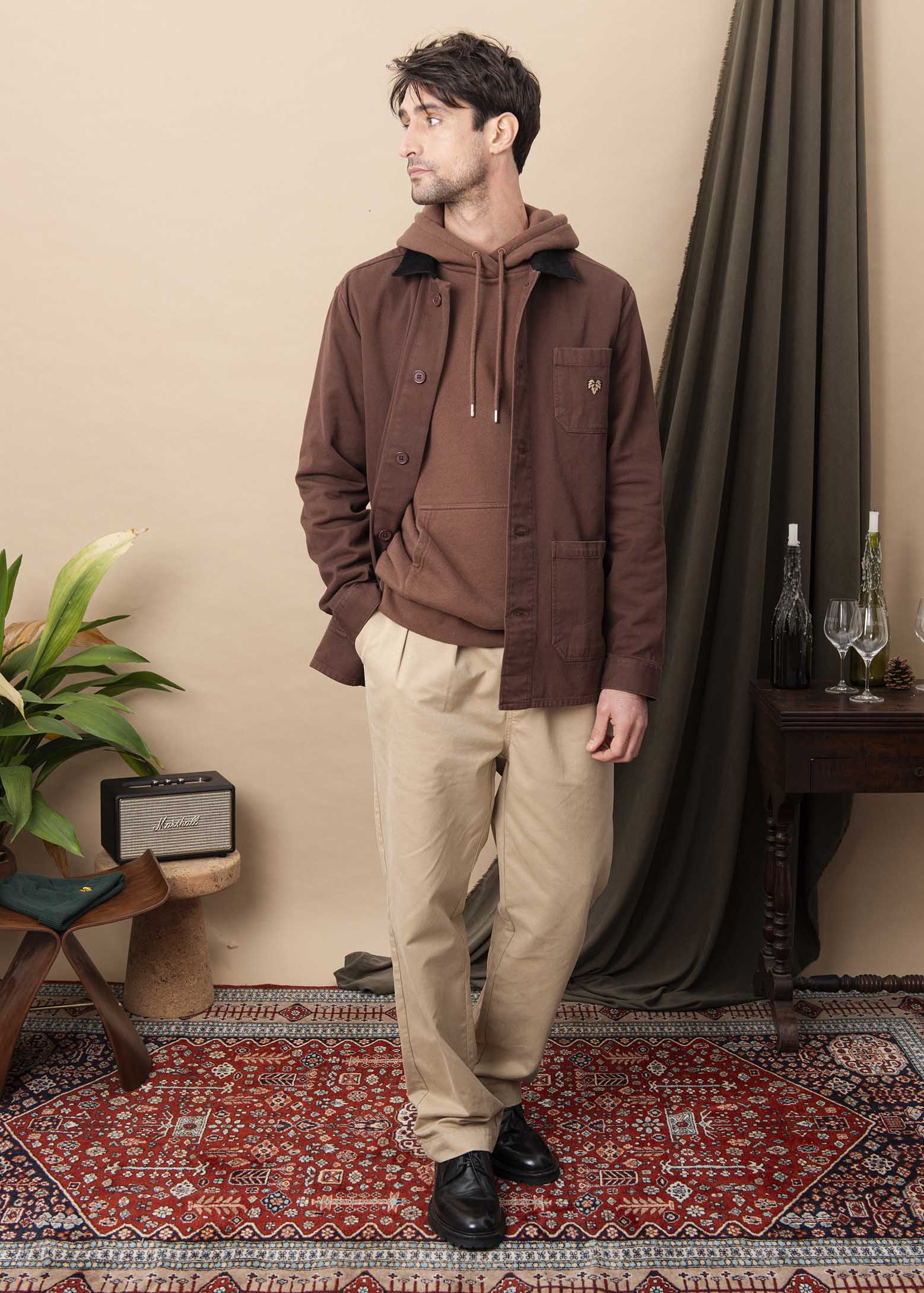 VESTE ROMANÉE MARRON