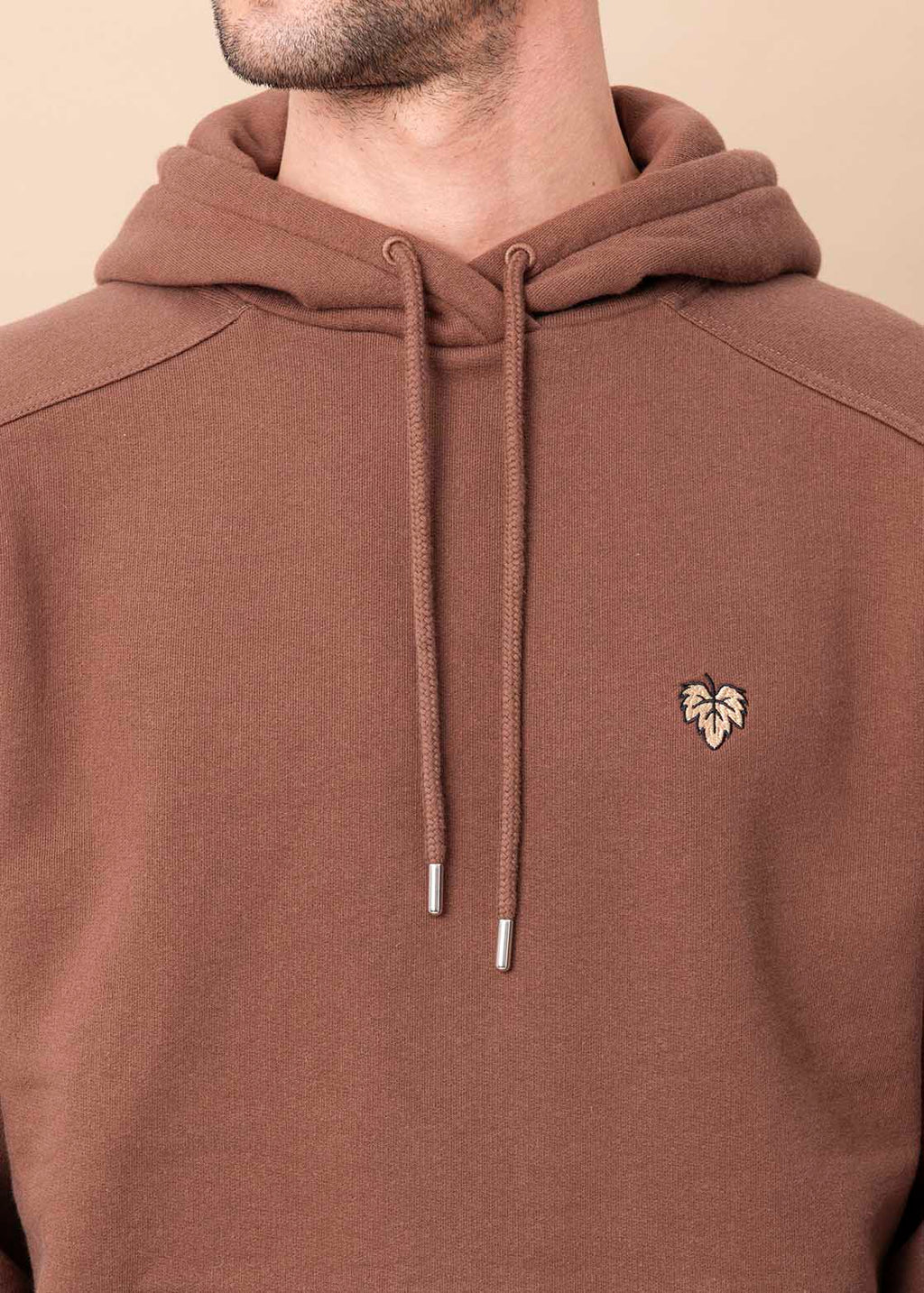 HOODIE CORTON MARRON