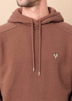 HOODIE CORTON MARRON