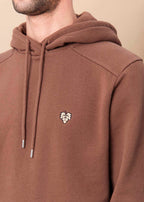 HOODIE CORTON MARRON