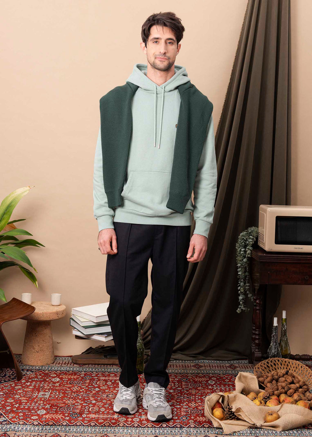 HOODIE CORTON EUCALYPTUS