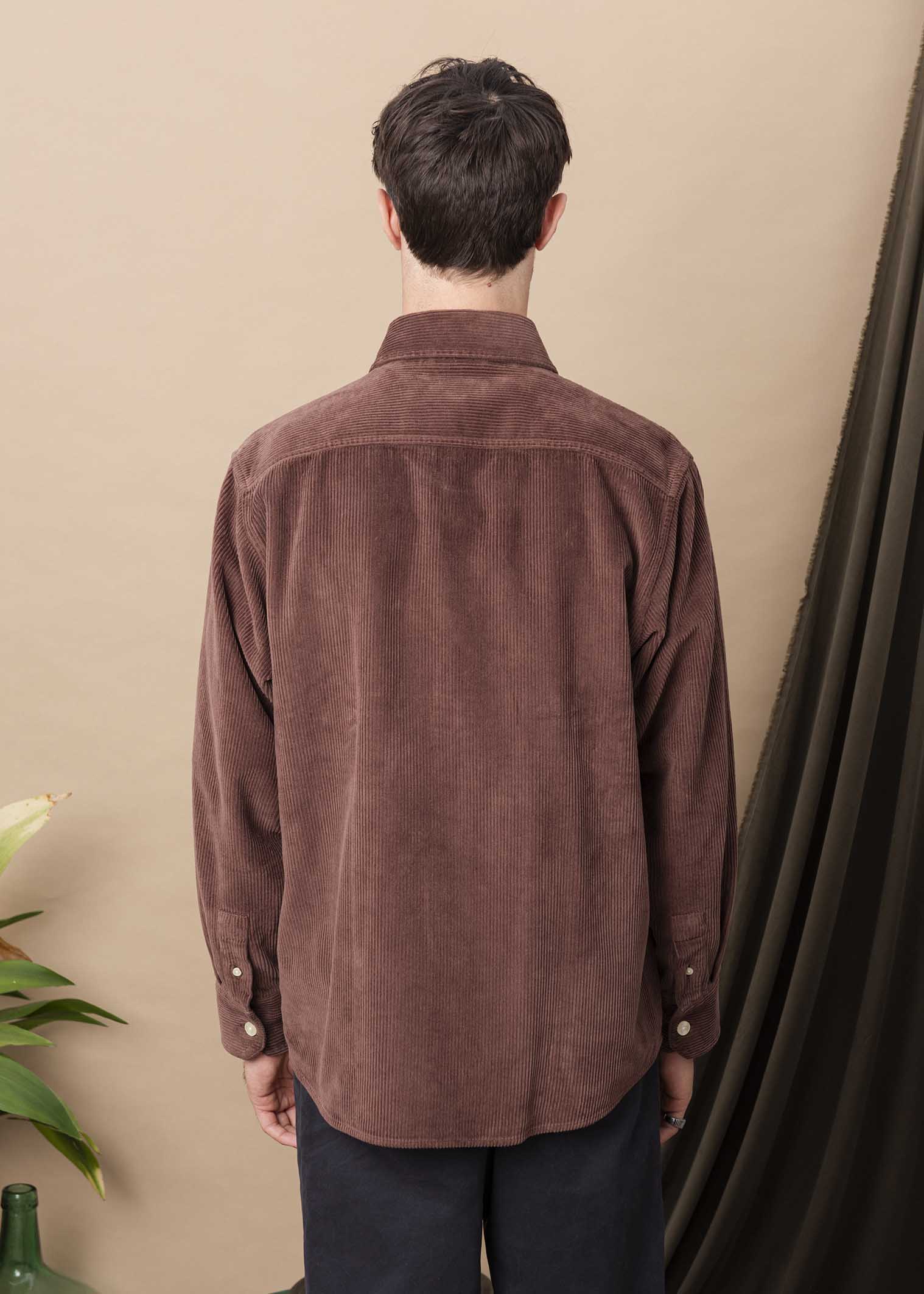 SURCHEMISE GIVRY VELOURS MARRON