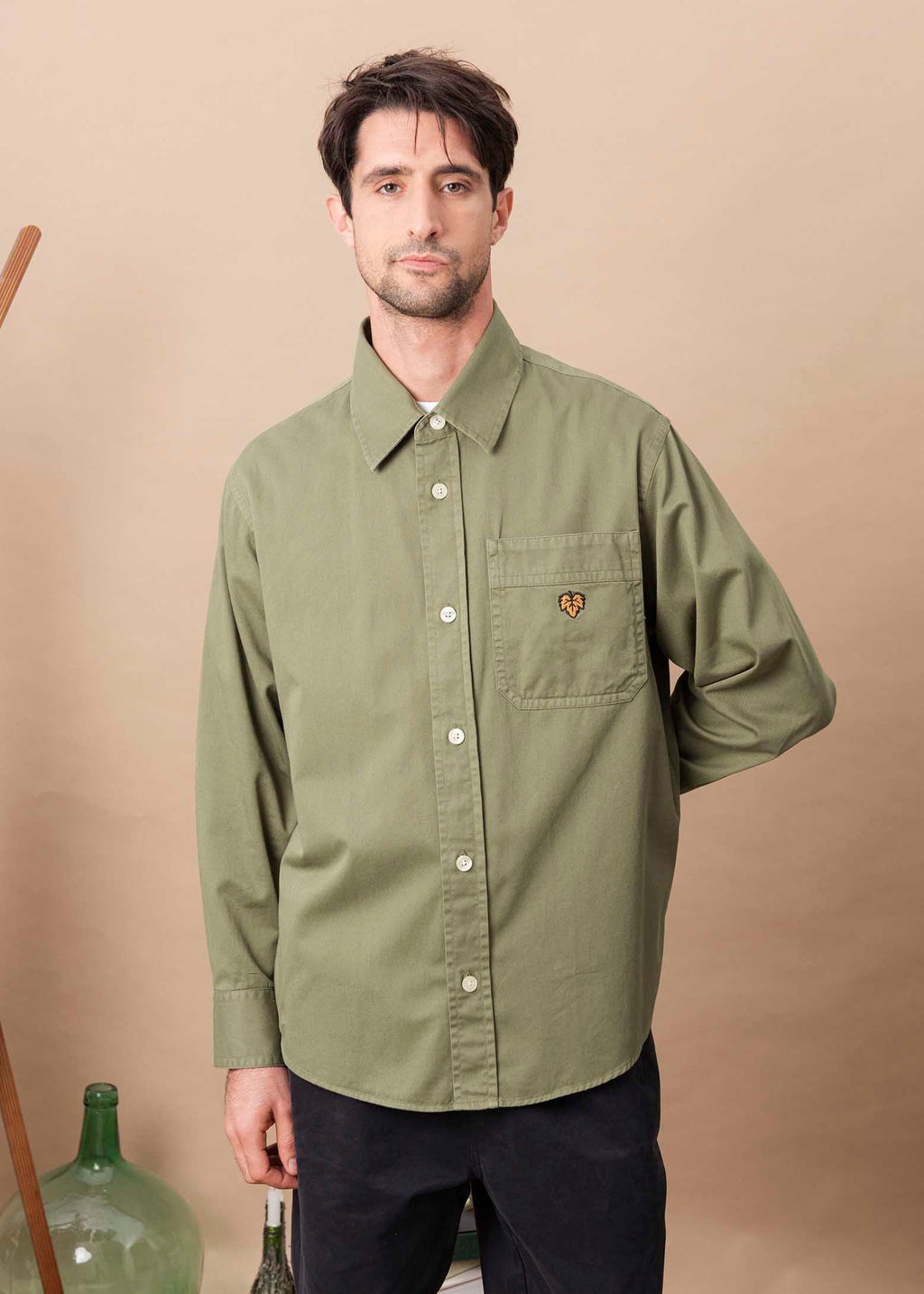 SURCHEMISE GIVRY TWILL KAKI