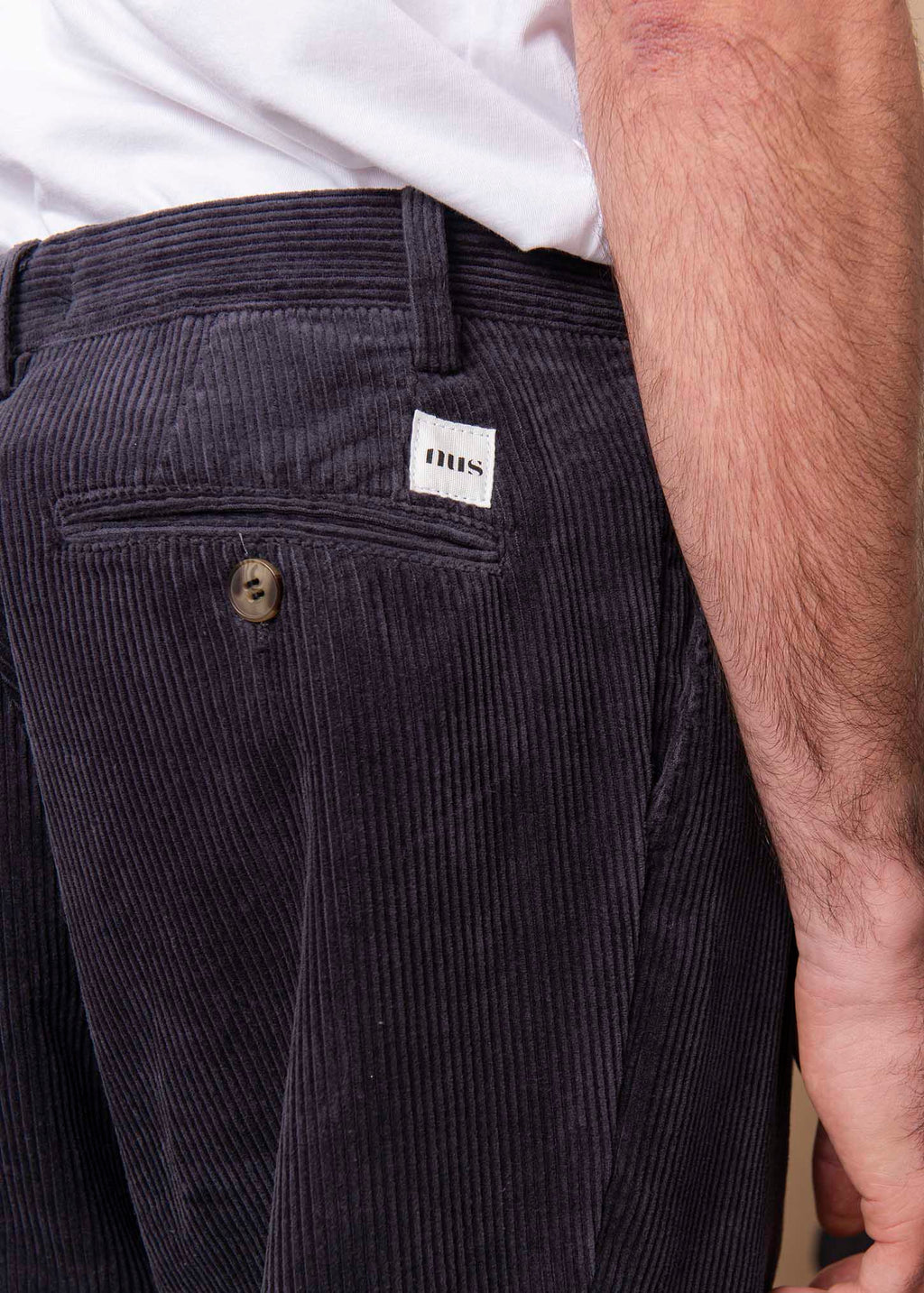 PANTALON PESSAC VELOURS MARINE