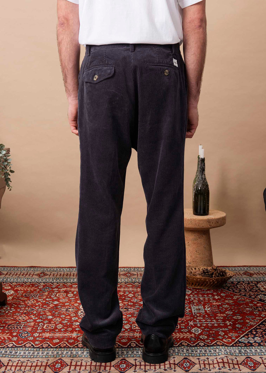 PANTALON PESSAC VELOURS MARINE