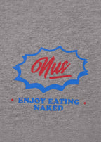 T-SHIRT EATING NAKED GRIS