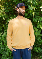 SWEAT VIGNE MOUTARDE 100% COTON