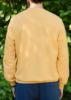SWEAT VIGNE MOUTARDE 100% COTON