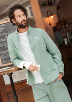 SHORT TWILL VERT SAUGE
