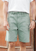 SHORT TWILL VERT SAUGE