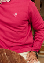 SWEAT VIGNE FRAMBOISE 100% COTON