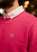 SWEAT VIGNE FRAMBOISE 100% COTON
