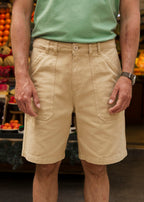 SHORT TWILL BEIGE