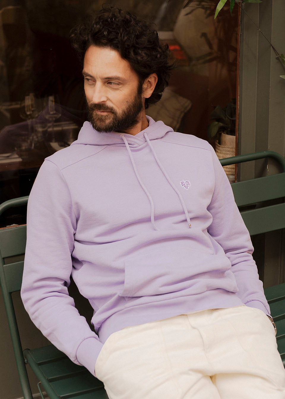 HOODIE VIGNE PARME 100% COTON