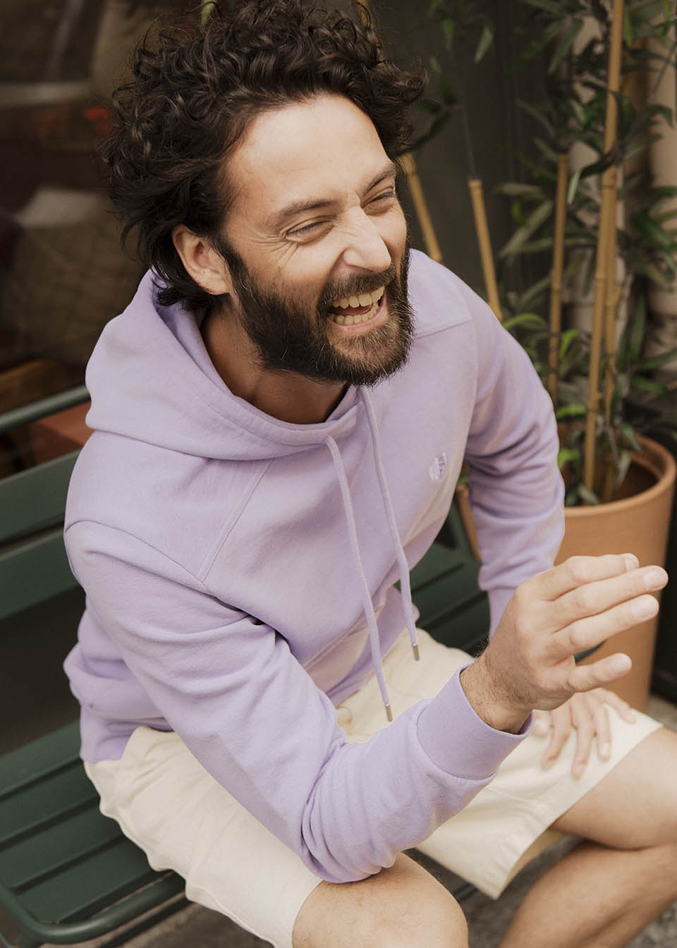 HOODIE VIGNE PARME 100% COTON