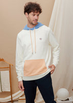 HOODIE ÉCRU MULTICOLORE 100% COTON