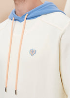 HOODIE ÉCRU MULTICOLORE 100% COTON