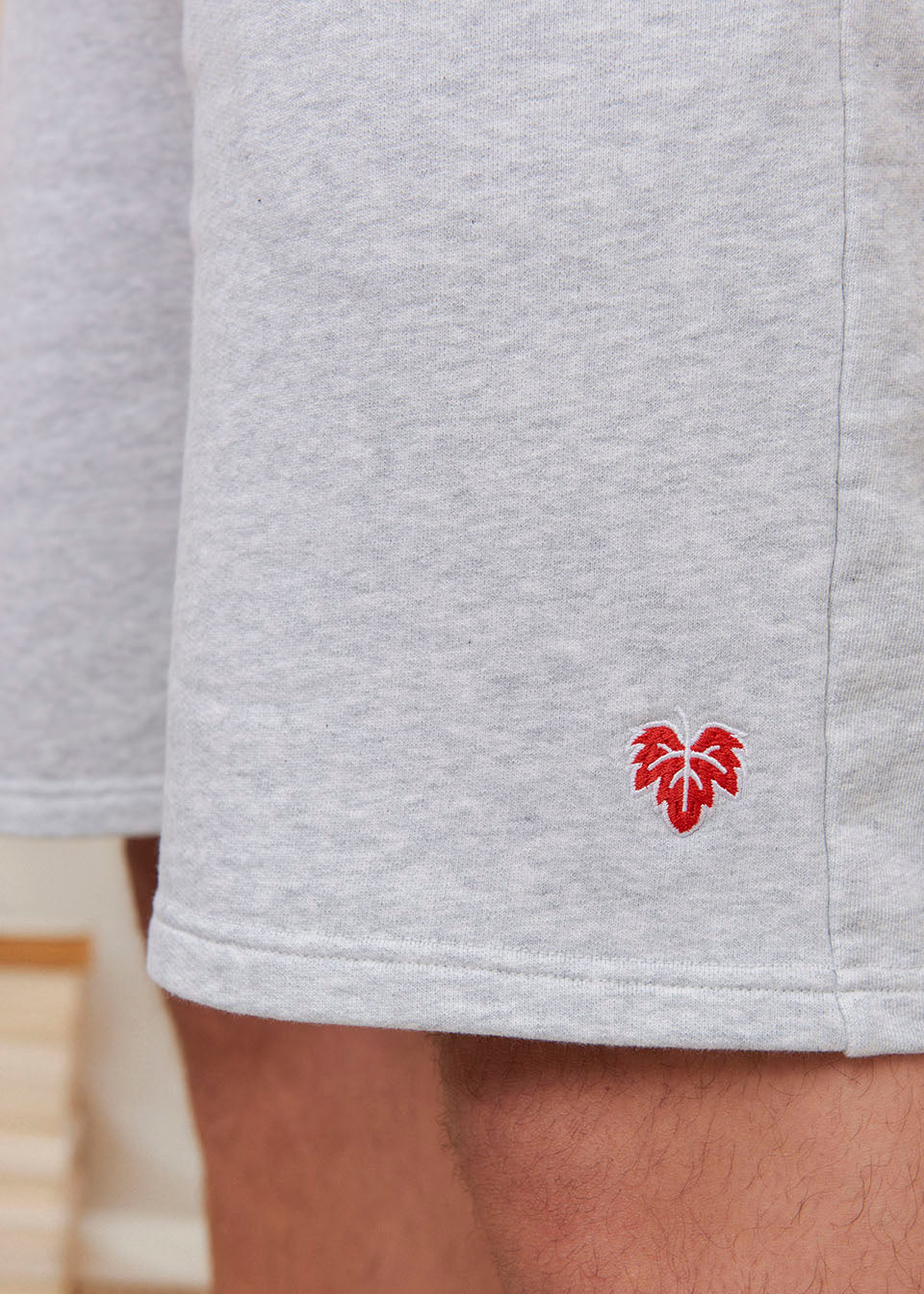 SHORT JERSEY GRIS CHINE