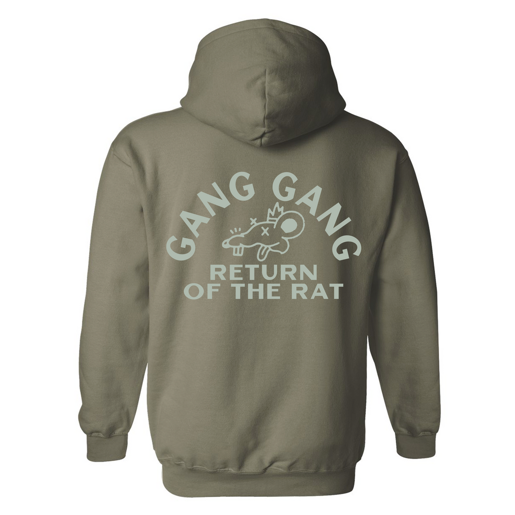 Return of the Rat Military Green Hoodie