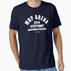 Germany National Team Sticker Tee - Football Supporter Graphic Dark Blue