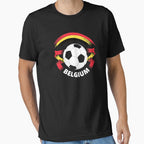 Switzerland Flag Qatar 2022 Tee - National Football Fan Gear Black