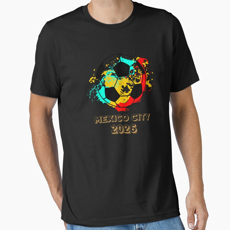 2026 World Cup Unity Sphere Tee - North America Soccer Fan Gear Black
