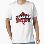 Germany Football Shield Tee - Minimalist 2026 World Cup Design White