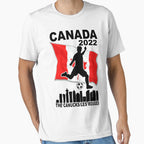 Creative Football Design Tee - Graphic Soccer Sports Apparel White