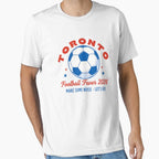 World Map Golden Football 2026 Tee - Global Soccer Fan Art White