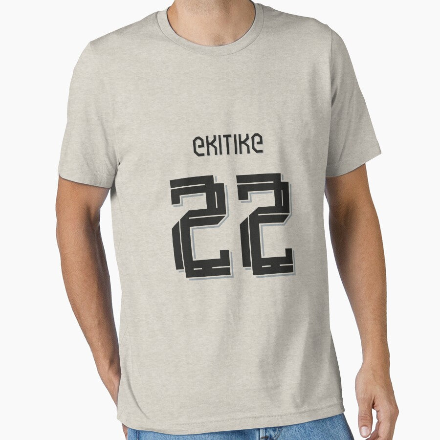 Varsity Initials E.F. Tee - Personalized Black White Shirt Creme