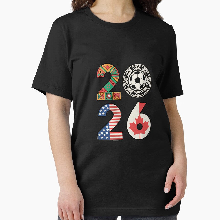 2026 World Cup Tournament Tee - Global Soccer Celebration Black
