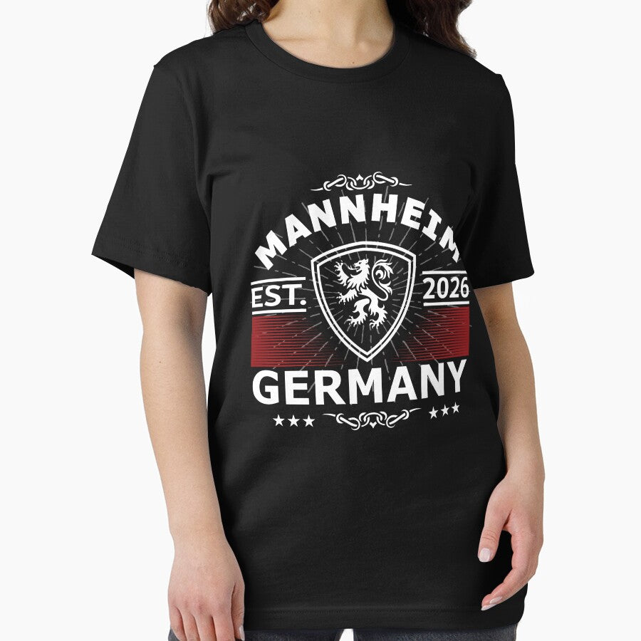 Mannheim Square City Shirt - German Landmark Landmark Tee Black