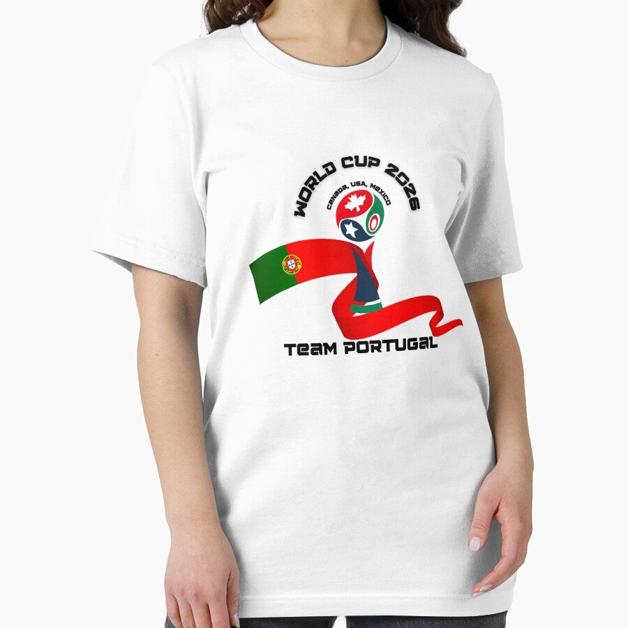 Universal Soccer Sports Tee - Classic Football Graphic Shirt White
