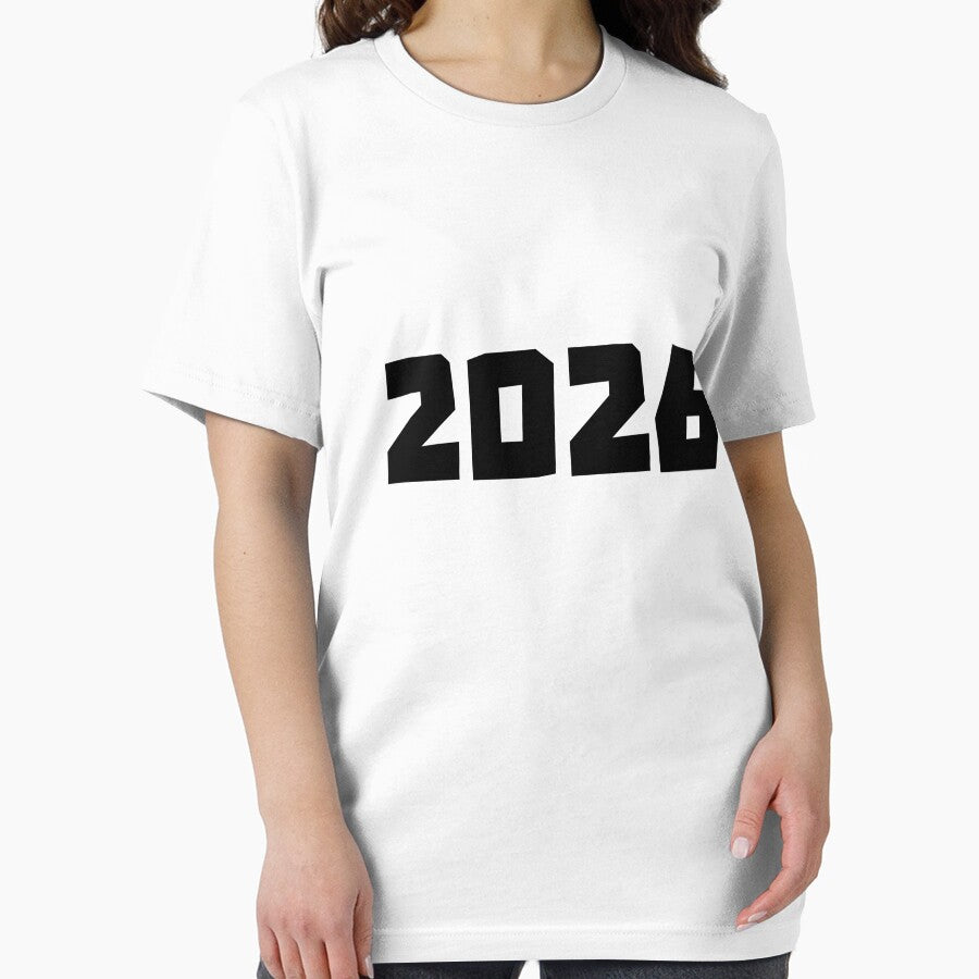 Happy New Year 2026 Tee - Modern Holiday Celebration Shirt White