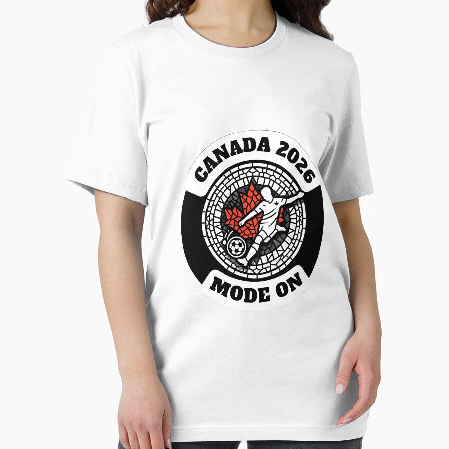 Professional Soccer Player Tee - Classic Football Graphic Shirt White