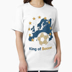 Euro 96 Retro England Shirt - Classic Football Tournament Tee White