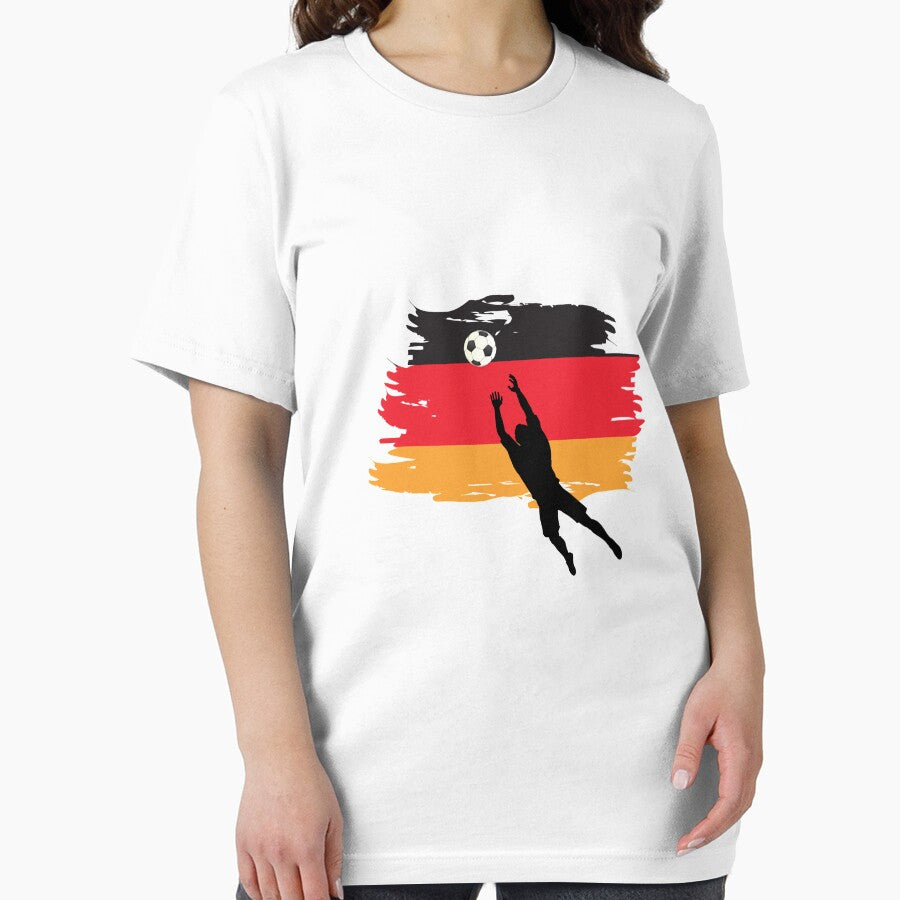 Deutschland National Pride Tee - Germany Football Fan Apparel White