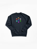 Chaos Emeralds Power Symbols - Magic Gem Gaming Sweatshirt