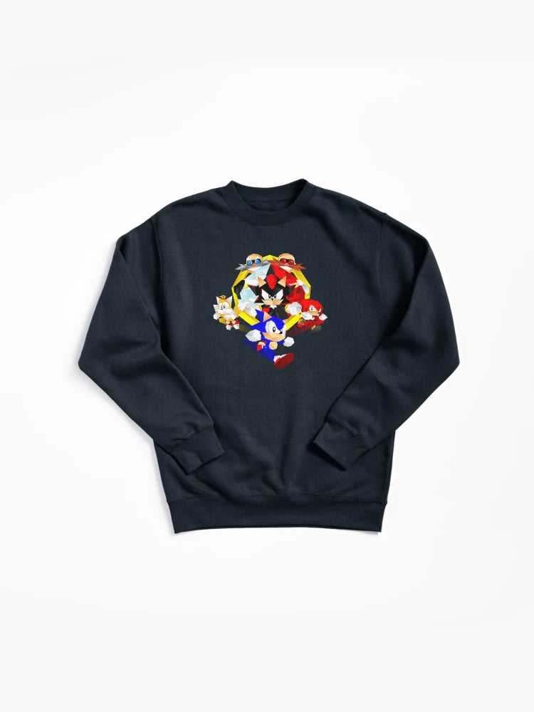 Sonic and Shadow Rivalry - Speed and Dark Power Sweatshirt