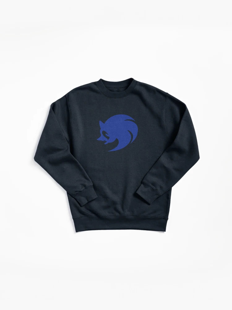 Modern Sonic Icon Graphic Hoodie - Blue Athletic Style Sweatshirt